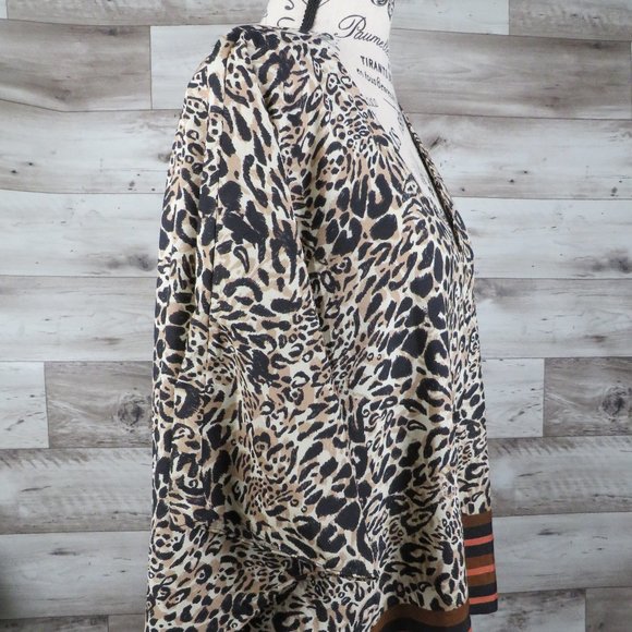 Melissa Page* Women's Tunic Button Down Straight Hem V-Neck Blouse~ Size‎ S/M - Picture 6 of 12